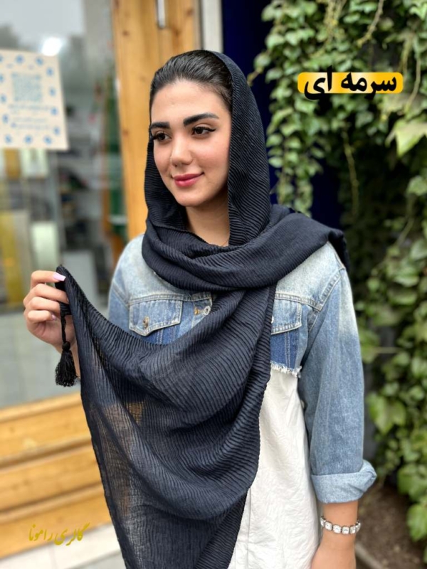 شال پلیسه جناقی پاییزه کد15 - تصویر 2