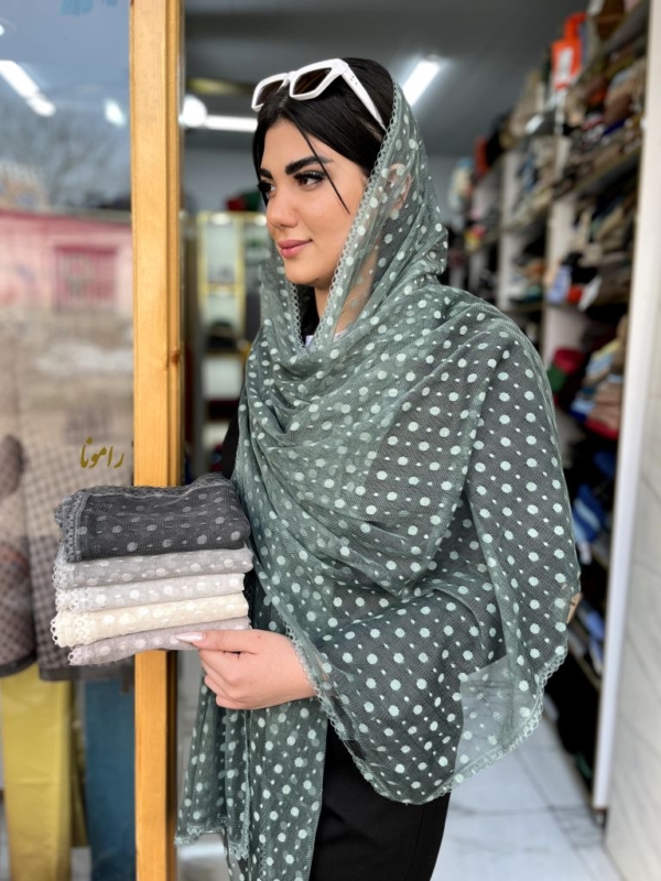 کالکشن شال توری خالخالی