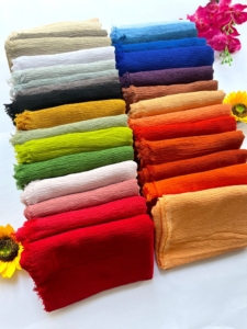 شال پلیسه پفکی فاما تک رنگ ریشه دار کد21