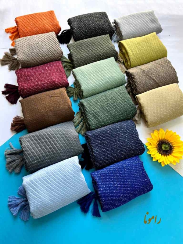 کالکشن شال نخی برفکی
