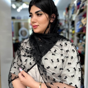 شال توری پاپیونی وارداتی