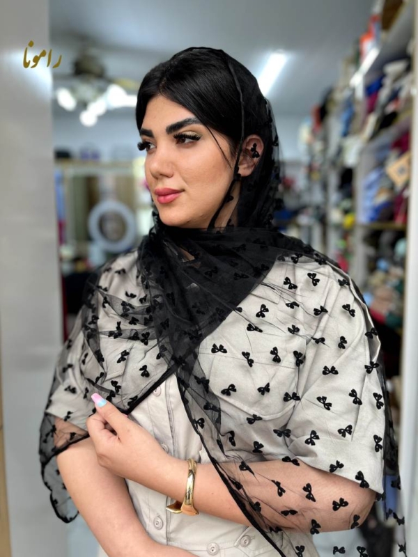 شال توری پاپیونی وارداتی