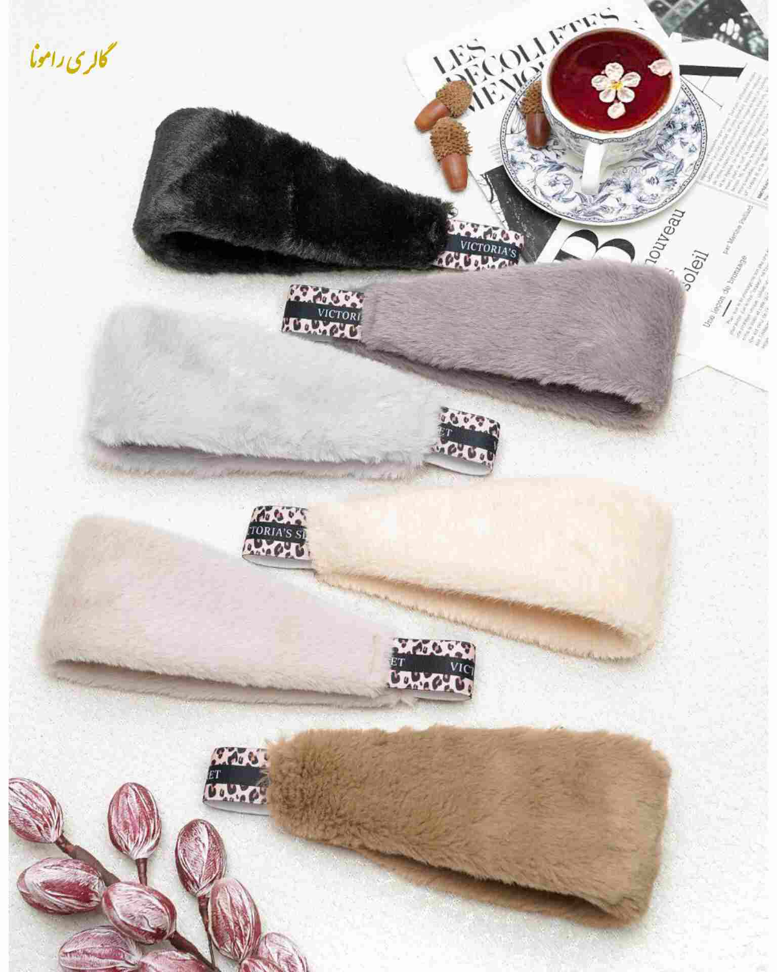 هد بند پشمی تک رنگ