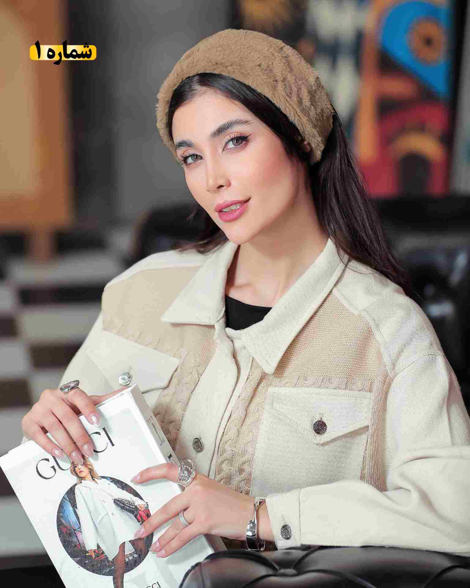 هد بند پشمی تک رنگ کد198 - تصویر 7