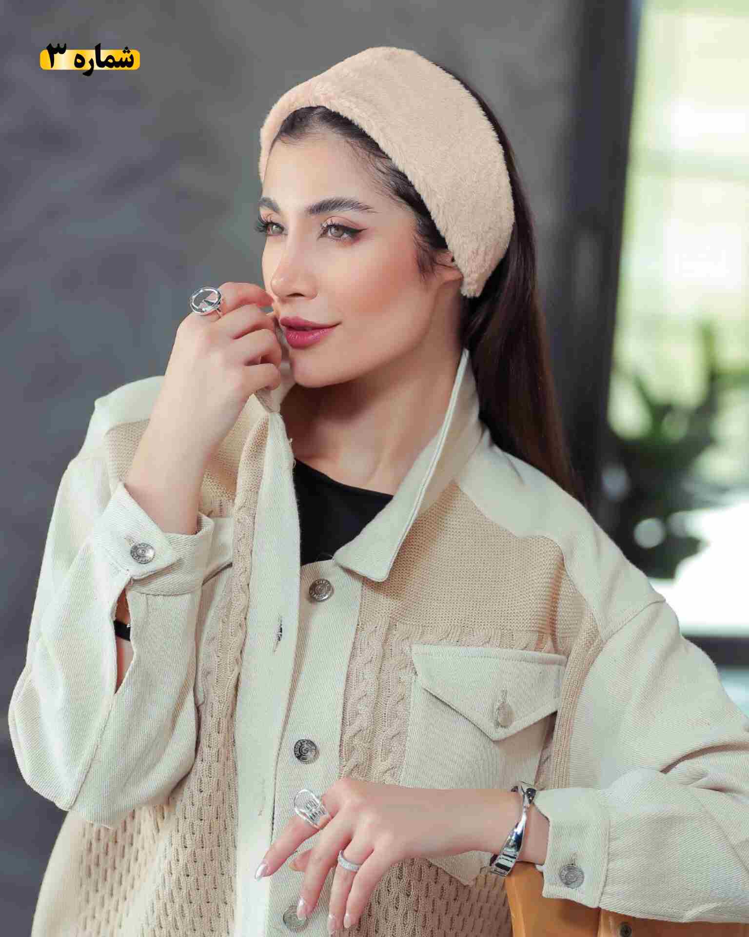 هد بند پشمی تک رنگ کد198 - تصویر 5