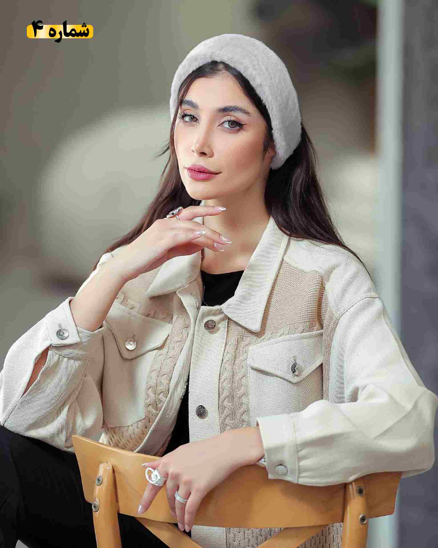 هد بند پشمی تک رنگ کد198 - تصویر 4