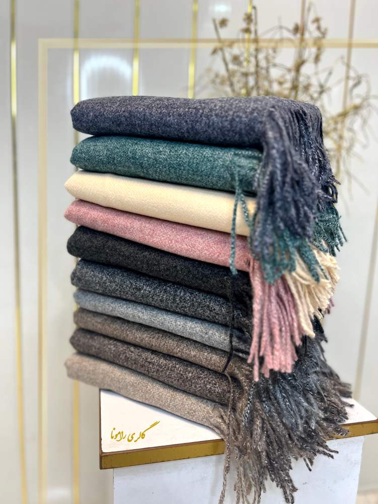 کالکشن شال موهر وارداتی تک رنگ کد207