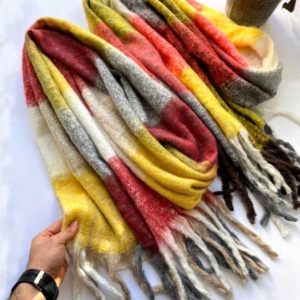 کالکشن شال موهر ریشه کوبایی چند رنگ پینترسی