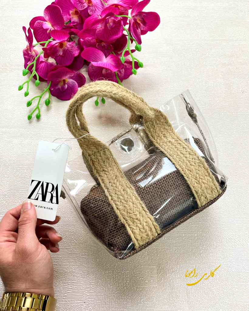 کیف کوچک زنانه حصیری سنتی zara کد215