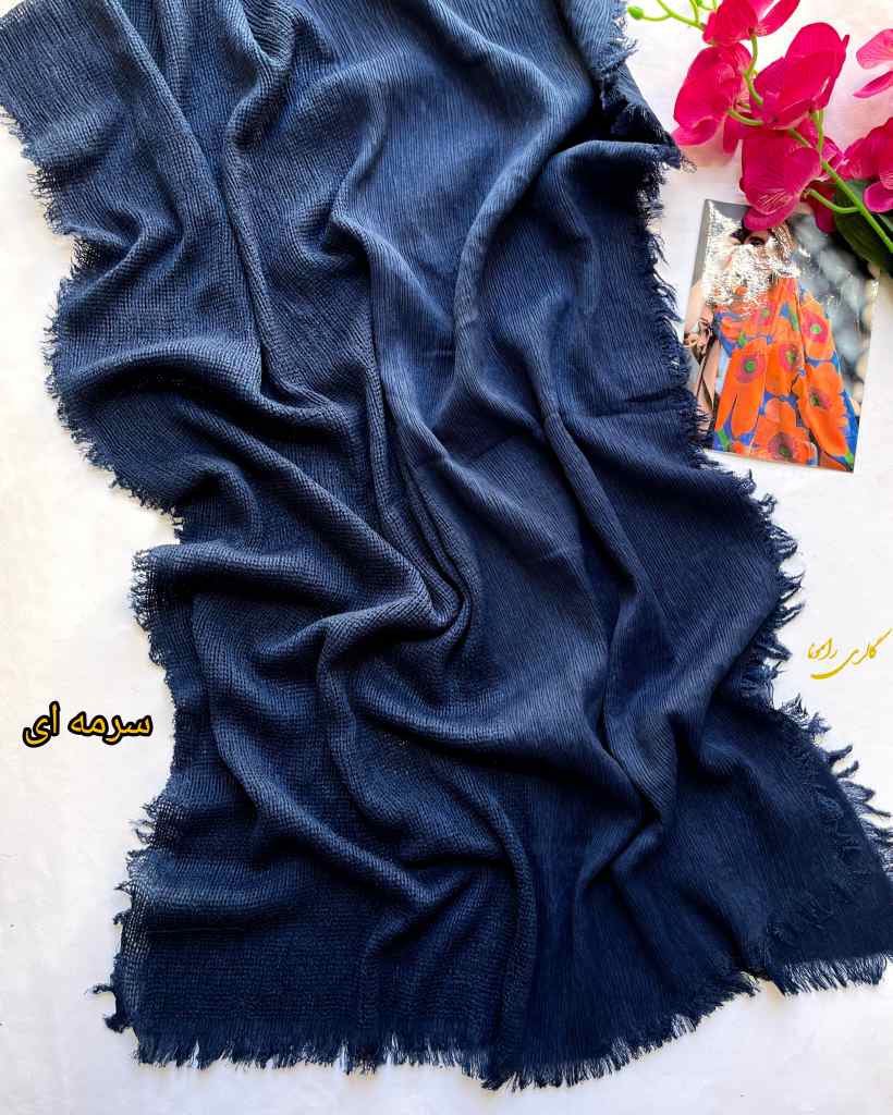کالکشن شال برشکا نخی حصیری وارداتی کد222 - تصویر 5