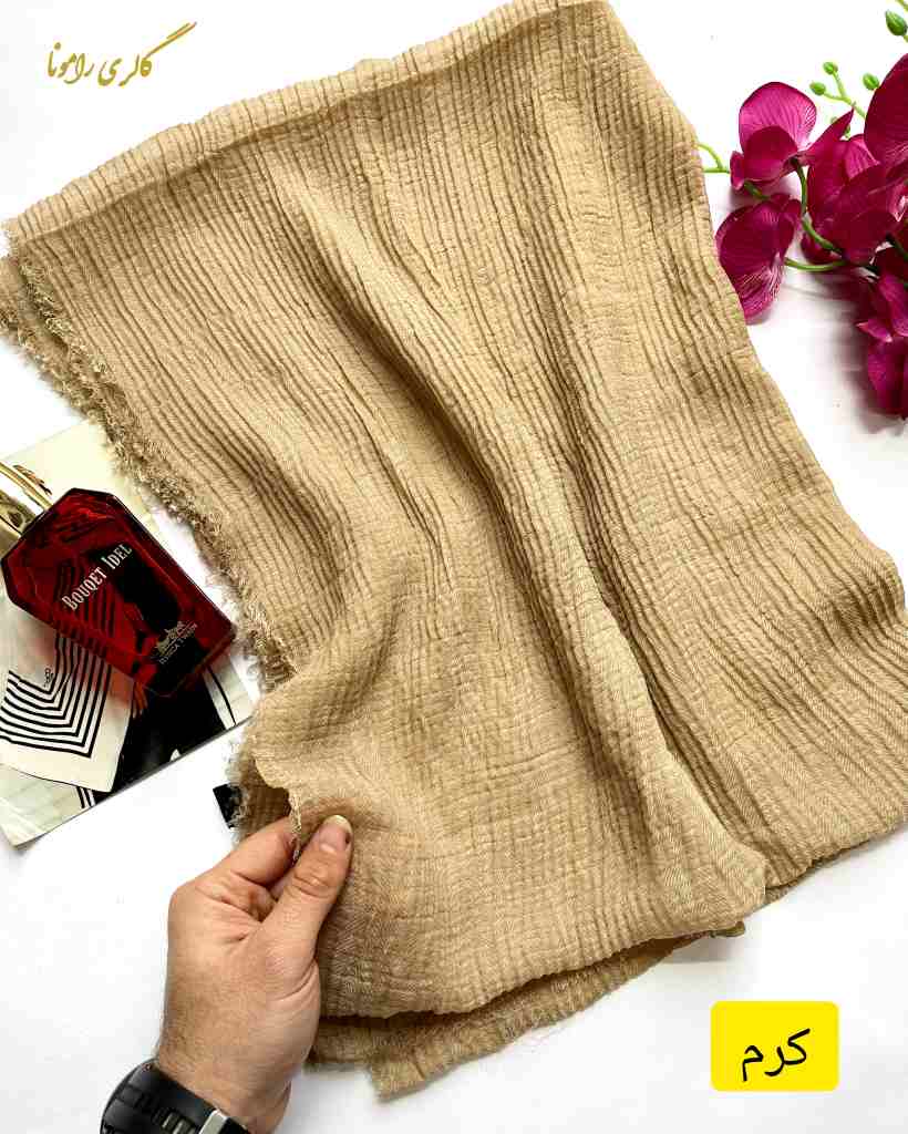 کالکشن شال مربعی وارداتی دورریش نخ وارداتی کد237 - تصویر 5