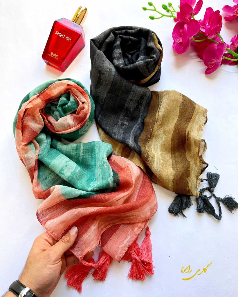 کالکشن شال نخی طرحدار وارداتی کد235