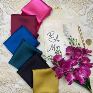 کالکشن روسری ساتن قواره 100 تکرنگ کد268