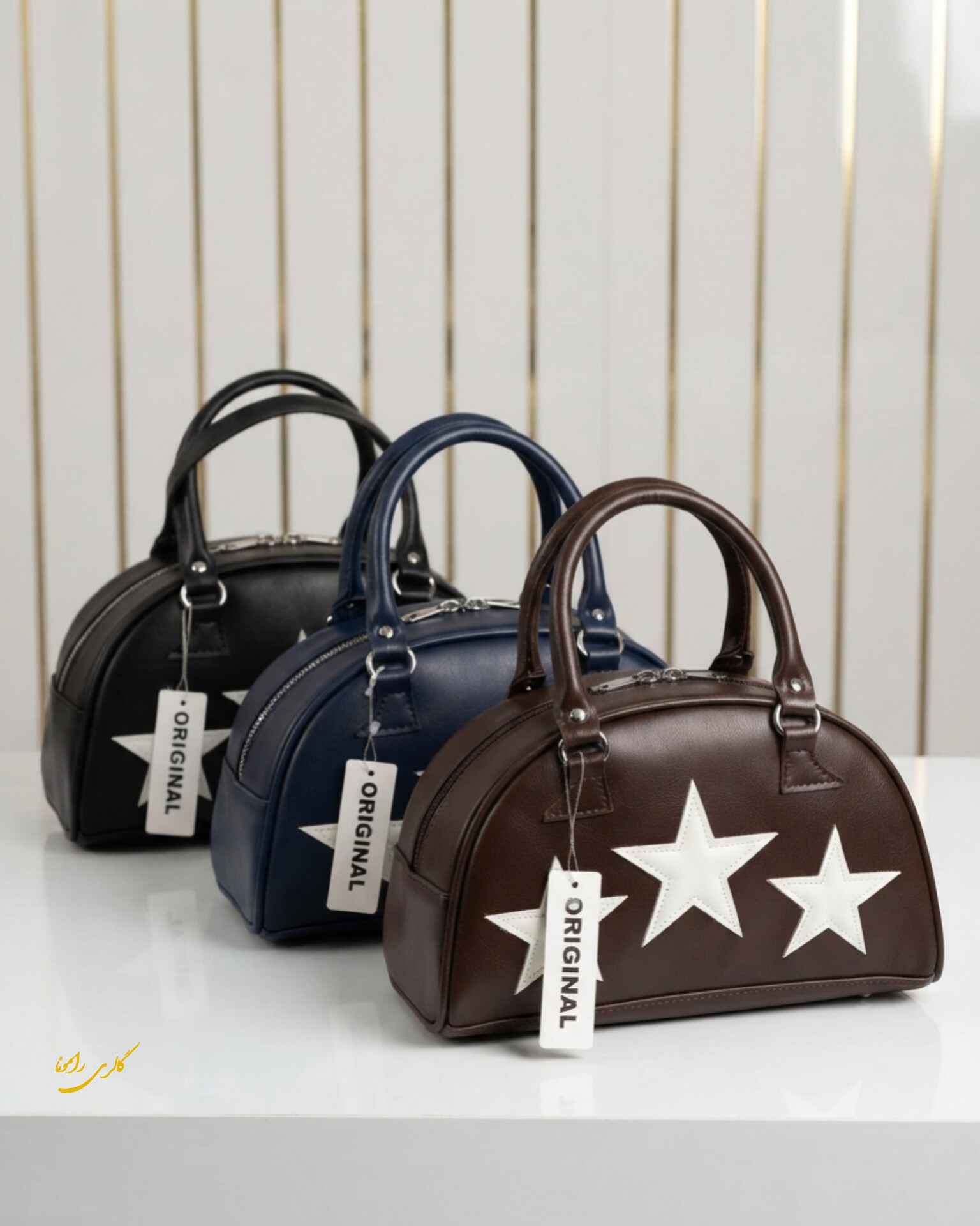 کالکشن کیف چرم دخترانه طرح استار کد277